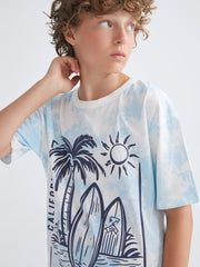 LCW Kids Crew Neck Boys T-Shirt And Shorts