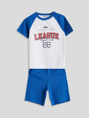 LCW Kids Crew Neck Boy T-Shirt And Shorts