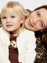 LCW Kids Brown Crew Neck Floral Girls T-Shirt 2-Pack