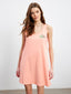 LCW Dream Pink Crew Neck Printed Women Nightgown