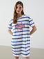 LCW Dream Crew Neck Printed Women Nightgown