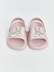 LCW STEPS Pink Printed Girls Beach Sandals