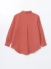 LCW Modest Loose Fit Muslin Women Shirt Tunic