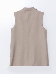 LCW Classic Jacket Collar Women Classic Vest