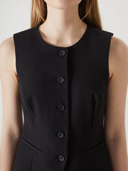 LCW Vision Ecru Crew Neck Women Classic Vest