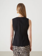 LCW Vision Ecru Crew Neck Women Classic Vest