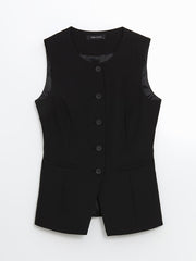 LCW Vision Ecru Crew Neck Women Classic Vest