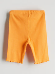 LCW Kids Tangerine Printed Girls T-Shirt And Leggings 2-Pack