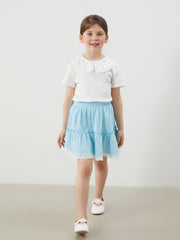 LCW Kids Floral Girl Blouse And Skirt 2-Pack