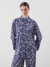 LCW Modest Blue Patterned Women Shirt Tunic