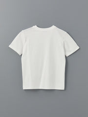 LCW Modest Ecru Crew Neck Embroidered Women T-Shirt