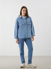 LCW Comfort Stoned Women Jean Shirt