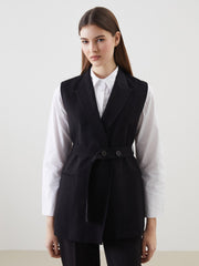 LCW Modest Jacket Collar Women Classic Vest