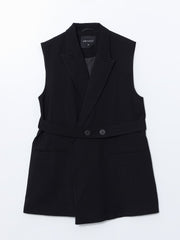 LCW Modest Jacket Collar Women Classic Vest