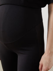 LCW Maternity Belly Paneled Flared Leg Maternity Leggings Pants