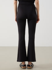 LCW Maternity Belly Paneled Flared Leg Maternity Leggings Pants