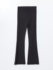 LCW Maternity Belly Paneled Flared Leg Maternity Leggings Pants