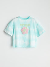 LCW Kids Crew Neck Floral Girls Crop T-Shirt