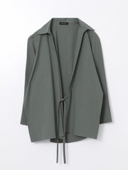 LCW Vision Shawl Collar Textured Oversize Women Kimono