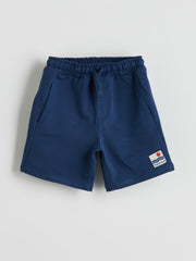 LCW Kids Printed Elastic Waist Boy Shorts