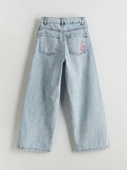 LCW Kids Embroidered Wideleg Girl Jeans