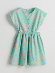 LCW Kids Crew Neck Floral Girl Dress