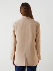 LCW Modest Beige Women Blazer Jacket