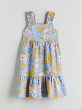 LCW Kids Square Neck Floral Girl Dress