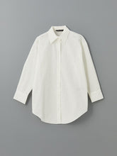 LCW Modest Ecru Floral Oversize Poplin Women Shirt Tunic