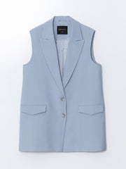 LCW Modest Jacket Collar Women Classic Vest