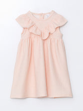 LCW Baby Ecru Striped Baby Girl Interlock Dress