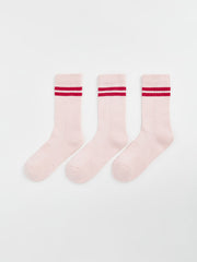 LCW ECO Mixed Striped Women Ankle Socks 3 Pack