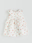 LCW Baby Baby Collar Cherry Printed Baby Girl Dress