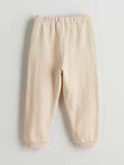 LCW Kids Beige Hooded Girls Sweatshirt and Tracksuit Bottom 2-Pack