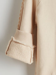 LCW Kids Beige Hooded Girls Sweatshirt and Tracksuit Bottom 2-Pack