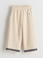 LCW Kids Beige Elastic Waist Printed Girls Trousers