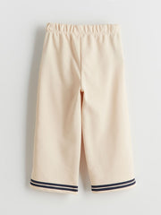 LCW Kids Beige Elastic Waist Printed Girls Trousers