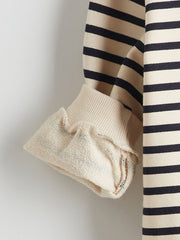 LCW Kids Ecru Crew Neck Teddy Bear Printed Girls Sweatshirt