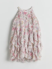 LCW Kids Halter Neck Floral Girl Dress