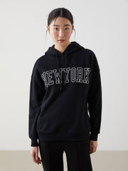 Xside New York Printed Oversize Women Thick Hoodie
