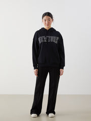 Xside New York Printed Oversize Women Thick Hoodie