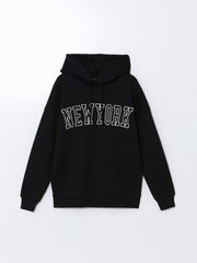 Xside New York Printed Oversize Women Thick Hoodie