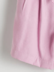 LCW Kids Elastic Waist Pleated Girls Shorts