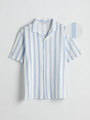 LCW Vision Regular Fit Short Sleeve Men Textured Shirt