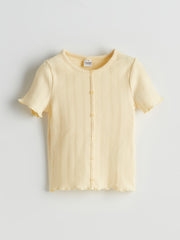 LCW Kids Crew Neck Girls T-Shirt