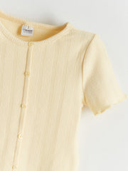 LCW Kids Crew Neck Girls T-Shirt