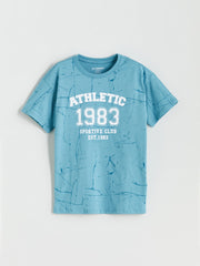 LCW Kids Crew Neck Boy Shorts Pajama Set