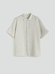 Xside Relaxed Fit Short Sleeve Striped Men Shirt