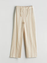 LCW Kids Elastic Waist Striped Girl Trousers