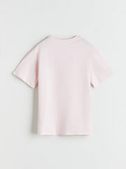 LCW Kids Pink Crew Neck Girls T-Shirt